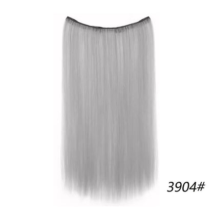 Extensões de cabelo coloridas de uma peça, sem rastros, de orelha a orelha
