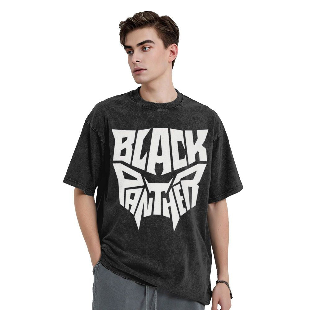 Men's Frgrt T Shirt Black Panther 100% Cotton Clothing Humorous Short Sleeve Crew Neck Tee Shirt 6XL T-Shirts