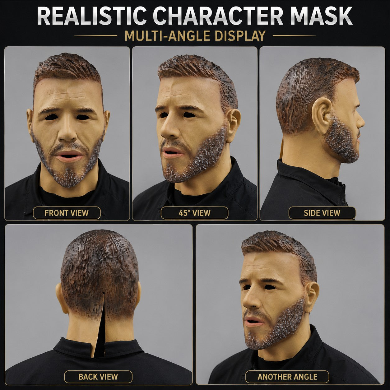 Realistic Latex Male Mask Chris Hemsworth Celebrity Mask Halloween Carnival Costume Party Fancy Dress Adult Prank Head Cover
