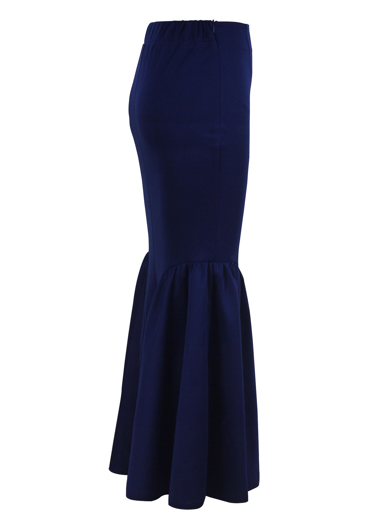 Ele Pure Color Wrap around Midi Skirt for Women Sli Faionable Transoceanic New Arrival A-Line Long Skirt