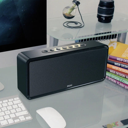 Caixas de Som Bluetooth DOSS SoundBox XL 32W, Alto-falante Estéreo Doméstico Bluetooth Sem Fio com Driver Duplo para Echo Dot, Celular, Tablet, TV