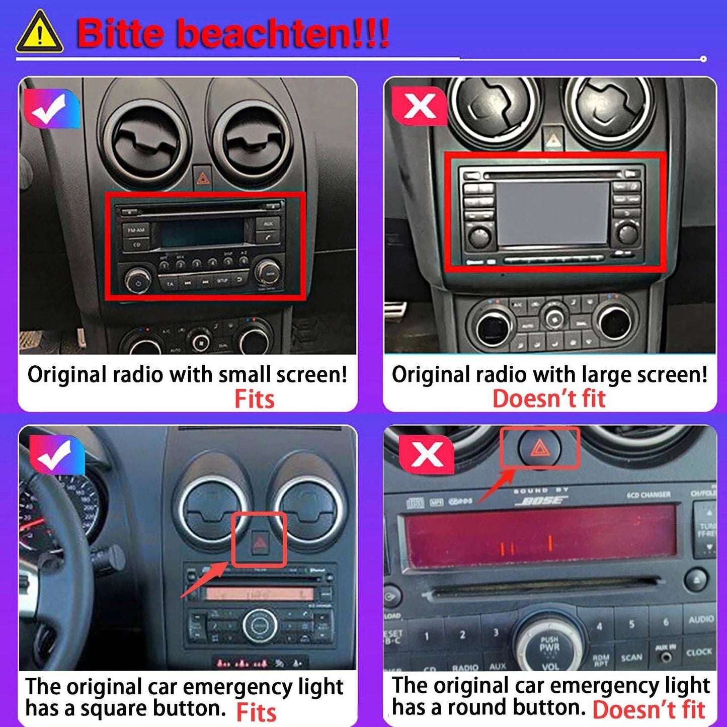 Rádio Automotivo Android 15 Para Nissan Qashqai Rogue 2008-2013 Multimídia Player GPS Navegação Carplay Android Auto 4G WIFI
