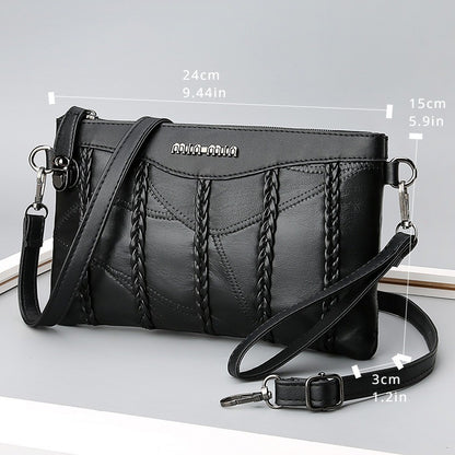 2024 New Single Shoulder Bag Women's Bag Fashionable New Atmosphere Change Handheld Bag Insert Lock Envelope Bag