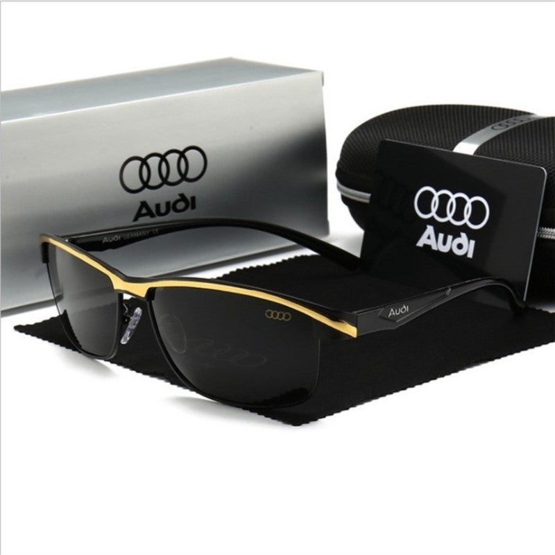 Audi Polarized UV400 Driving Sunglasses for Men/Women Square Frame Glasses Wholesale Gift for Auto Enthusiasts 557