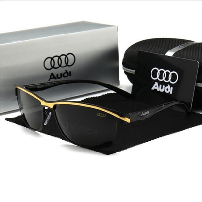 Audi Polarized UV400 Driving Sunglasses for Men/Women Square Frame Glasses Wholesale Gift for Auto Enthusiasts 557