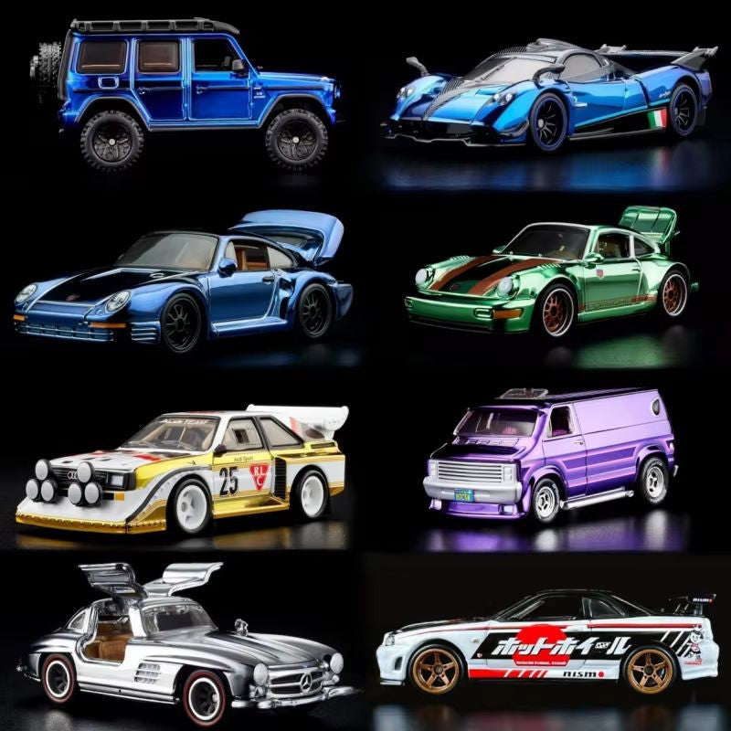Original Hot Wheels Rlc Elite64 Red Line Club Hottest Metal Cars In The World Benz 300sl Porsche 964 Car Model Collection Toys
