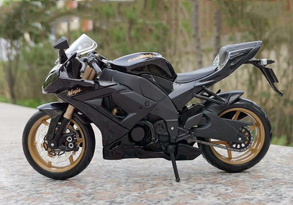 Maisto 1:12 Kawasaki Ninja ZX-10R Liga Modelo de Moto Simulação Diecast Metal Escala Modelo de Moto Brinquedo Infantil Presentes