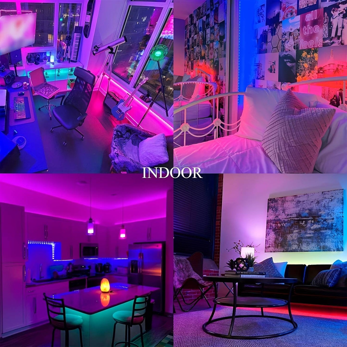 USB LED Strip Light APP Control IR Bluetooth Tape RGB IR Bedroom Living Room Self-adhesive TV Backlight Remote Lamp Diode Lights