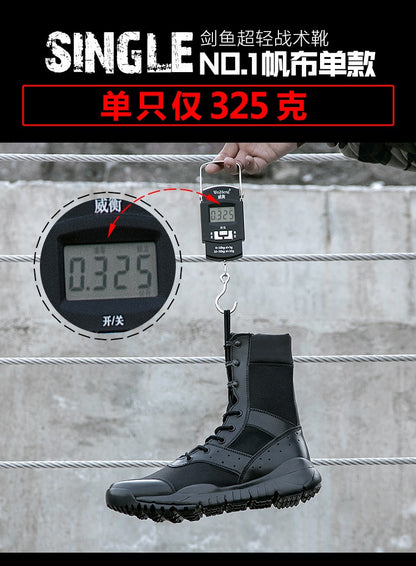 Bota Tática Leve de Verão para Combate Masculina e Feminina, Treino de Escalada, Impermeável, Caminhada ao Ar Livre, Sapatos de Malha Respirável