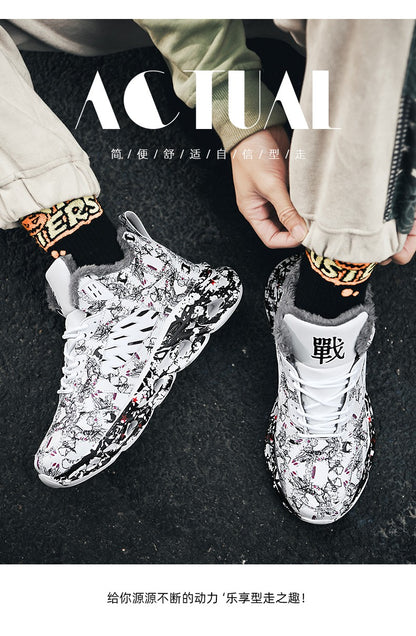 men boots 2023 New Winter Slippers Warm Men Shoes Waterproof Non-Slip Plush Sneakers Male tenis shoes Boots Men Sneakers Winter