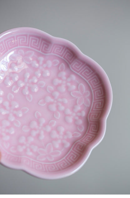 Chinese Style High Leg Fruit Dishes Ancient Pastry Plate Fruit Plate Appetizer Serving Platter Household Plates For Food Craft