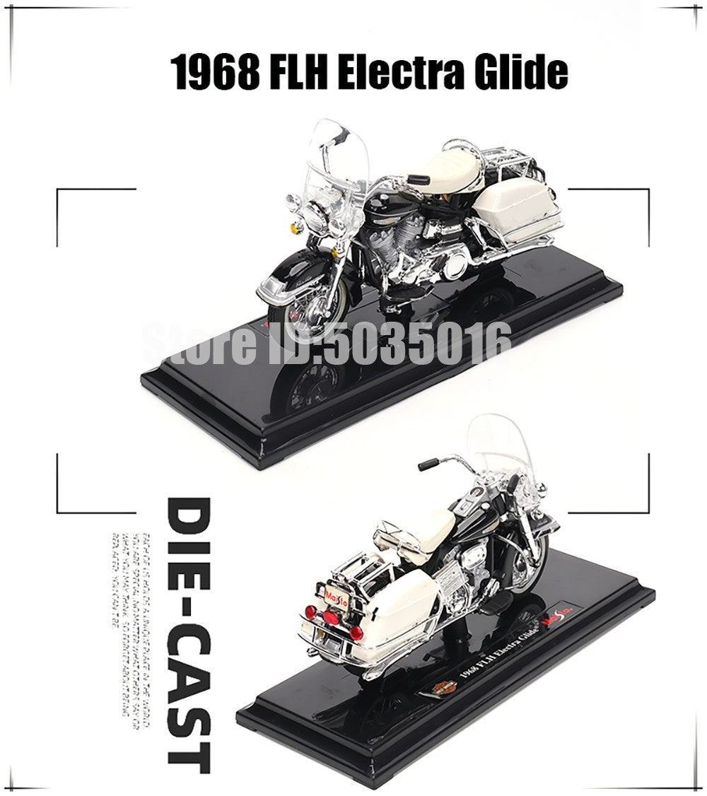 Maisto 1:18 Harley-Davidson Motorcycle 2022 Road King Fat Bob 114 Pan America 1250 Alloy Motorcycle Model Toy Car Collection