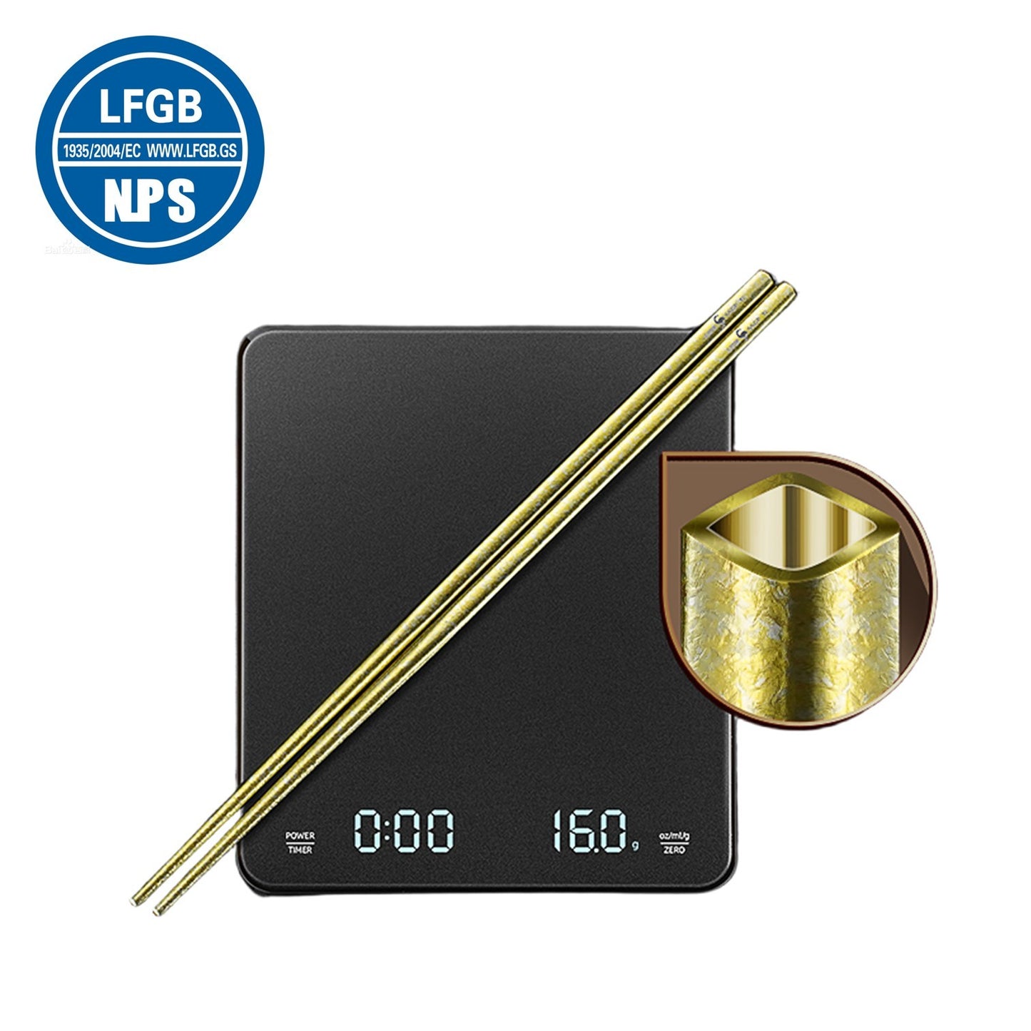 10 Pcs of Pure Titanium Chopsticks in 5 No Paint Different Colors Ultra Light 8g/pcs 23cm Chopstick Good for Family Health