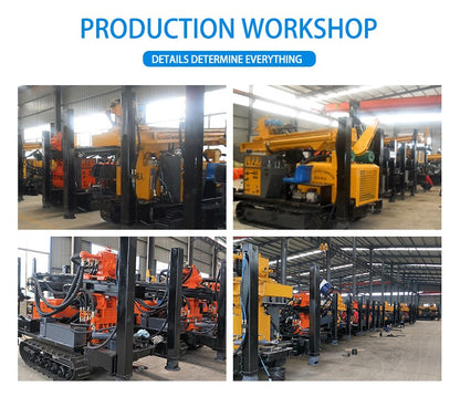 Rotary Blasthole Drill Rig Truck Mounted 200m 300m 500m 600m 800m Deep Borehole Machine Air Water Circulation