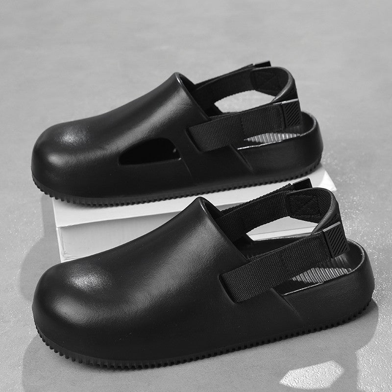 2025 New Casual EVA Sandal Men'S Non-Slip Flip-Flop Mule Design Comfortable Breathable Slip-On Lazy Shoes Adults Home Slippers