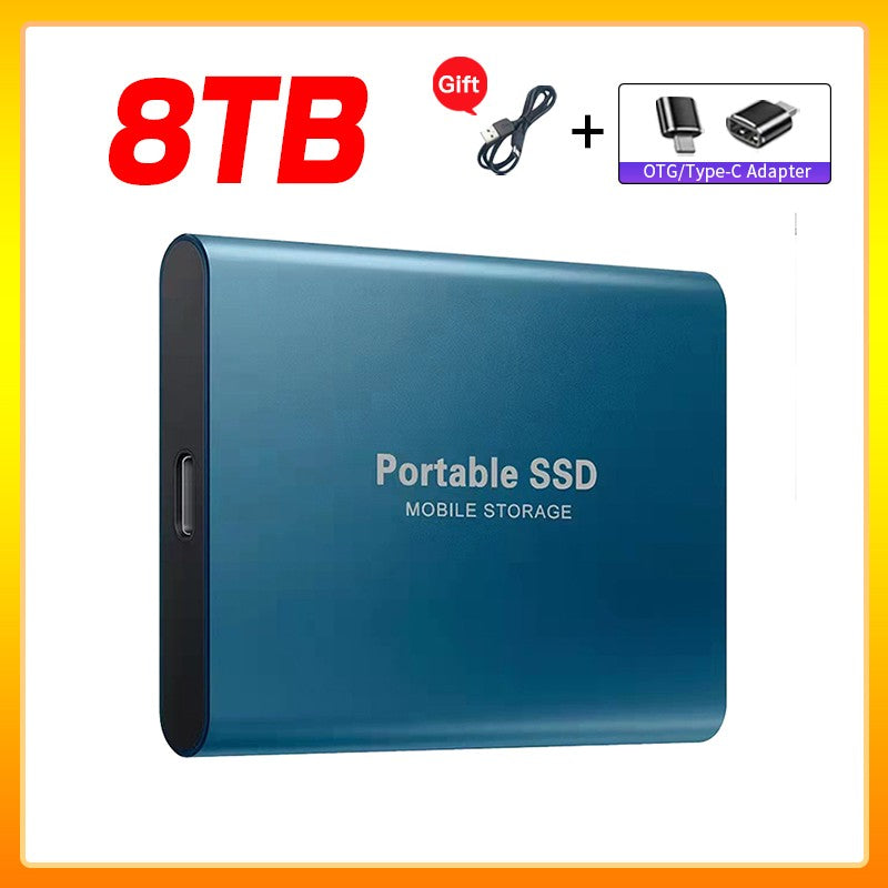 Unidade de Estado Sólido Externa de Alta Velocidade 1TB Disco Rígido Externo Portátil SSD 2TB Disco Rígido Externo SSD Para Laptop Mac