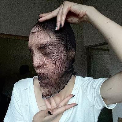 3D Digital Print Mask Creative Horror Cosplay Headscarf Halloween Party Hip Hop Headwear