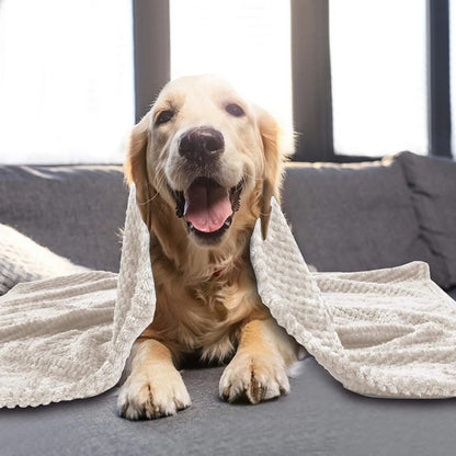 Cobertor macio para animais de estimação, manta de dormir de pelúcia para cães, cor sólida, lavável, almofada de sofá portátil, manta quente para gatos, tapete doméstico para o inverno