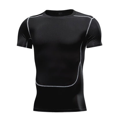 Men's Running Compression Tshirts Quick Dry Soccer Jersey Fitness Tight Sportswear Gym Sport Short Sleeve Shirt Breathable