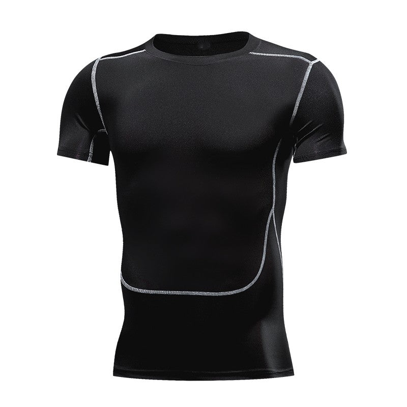 Men's Running Compression Tshirts Quick Dry Soccer Jersey Fitness Tight Sportswear Gym Sport Short Sleeve Shirt Breathable