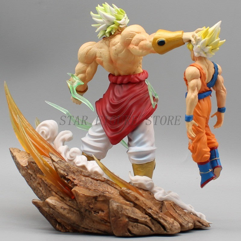 Gk Dragon Ball Boneco de Ação Broly vs Son Goku Estátua Figura PVC Coleção Enfeites Anime Broli Goku Modelo Brinquedos Presentes