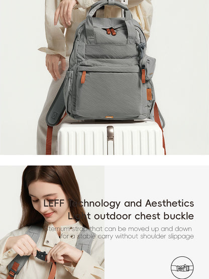 LEFF Women Backpack 15.6 Inch Large Capacity Laptop Backpacks Waterproof Outdoor Commuting Backpack Lightweight Travel Backpacks