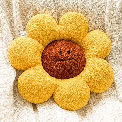 Sunflower Plush Toy Pillow Stuffed Daisy Flower Cushion Flower Shaped Doll Pillow For Kids Girl Bedroom Gift Home And Decor 1 PC