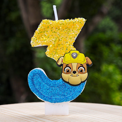 Paw Patrol Candle 0-9 Number Candle Paw Patrol Cartoon Character Party Cake Plug-in Birthday Cake Decoration Baby Shower Gift