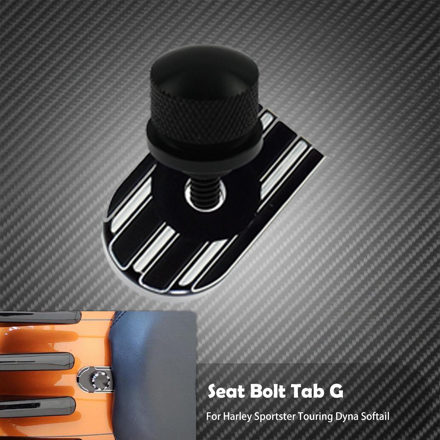 Universal Motorcycle Rear Fender Seat Bolt Screw Nut Tab Kit Mount Knob Cover For Harley Dyna Sportster XL Touring FLHR Softail