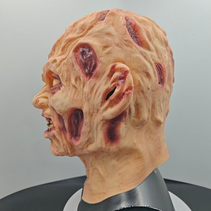 Freddy Latex Mask Horror Demon Halloween Costume Prop For Movie Cosplay Party Scary Elm Street Killer Mask Prank Head Cover