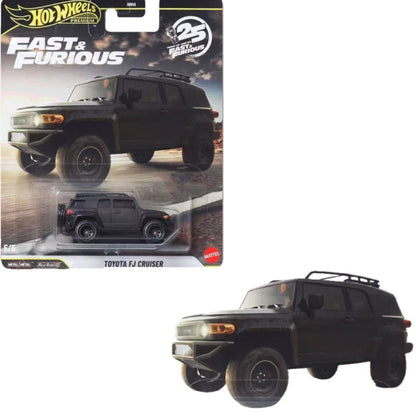 New Fast & Furious 25th Anniversary Diecast Vehicle Model Set 1:64 Scale Classic Cars Incl. Mitsubishi Mercedes Mustang - Toy