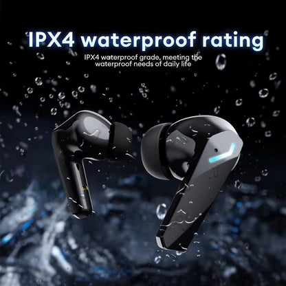 Fones de Ouvido Bluetooth V5.4 Lenovo XT53 Originais com Display LED de Energia Fone de Ouvido para Jogos Impermeável Anti-suor Fone de Ouvido Sem Fio Atualizado