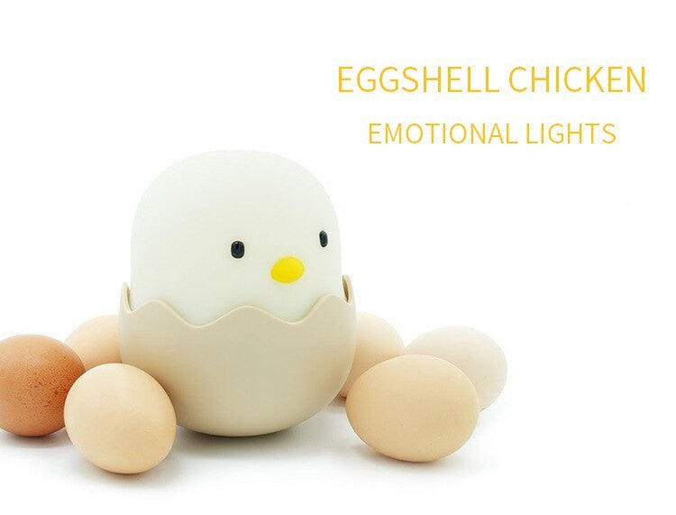Duck Silicone Night Light for Children With Timer Usb Rechargeable Dimming Touch Lamp Sleeping Bedroom Cartoon Animal Decor Gift