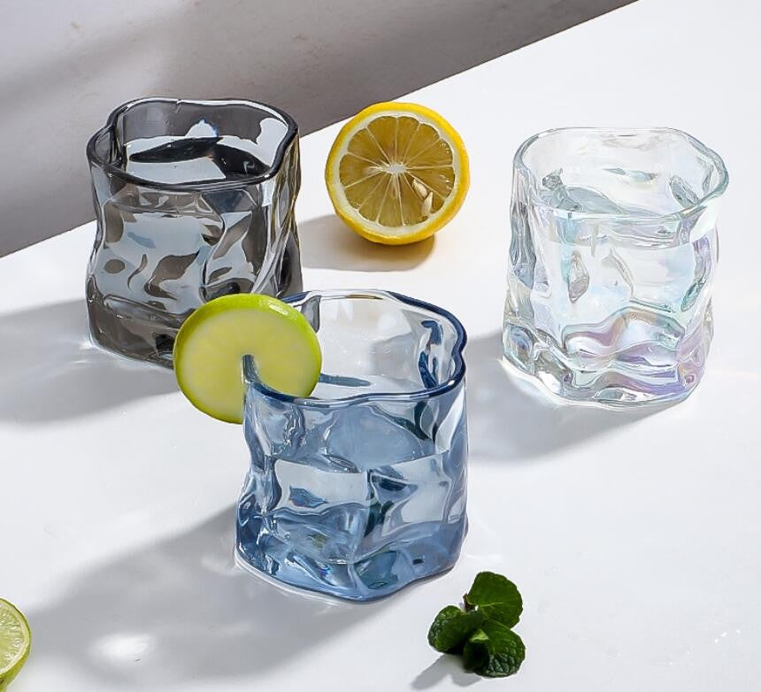 Copo de uísque cinza-fumaça 190ml, copo Old Fashioned de base pesada, conjunto de presente para bar, caneca de cerveja de cristal, direto da fábrica