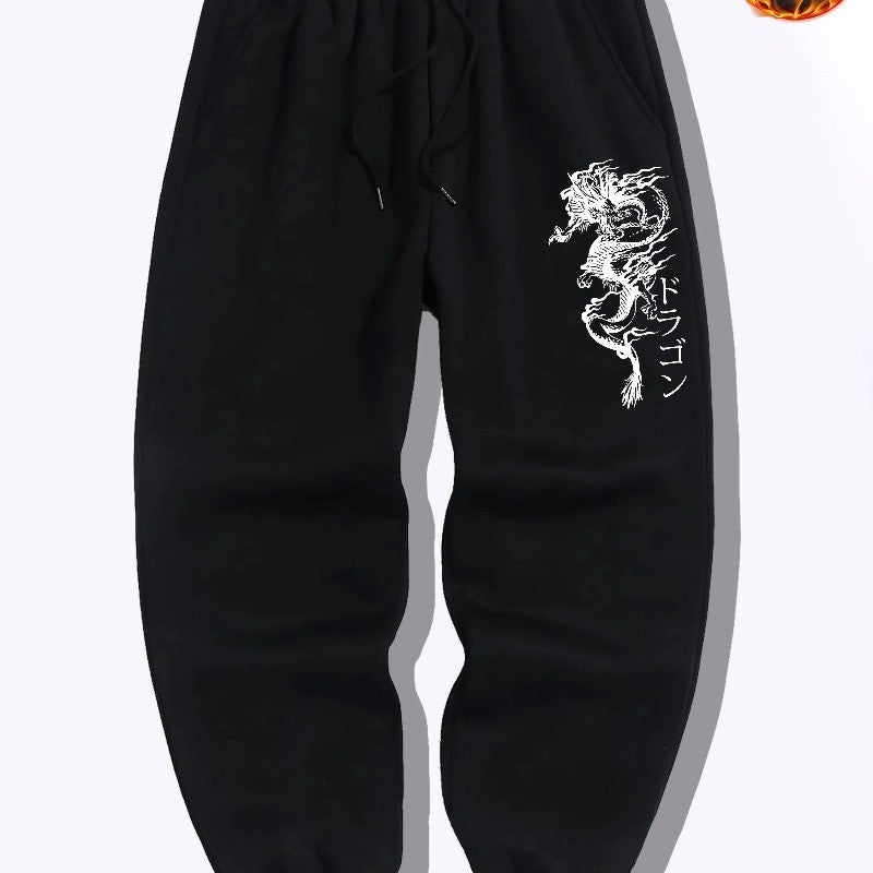 Harajuku hip-hop men's printed pants  Y2K Gothic casual leggings  sporty fashion  streetwear