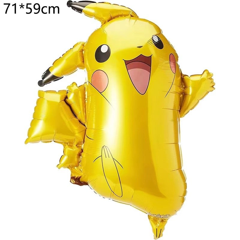 Pokemen Pikachu Foil Balloon Birthday Party Decoration supplies for Kids Birthday Party Home Decor Supplie Baby Shower Balloon G