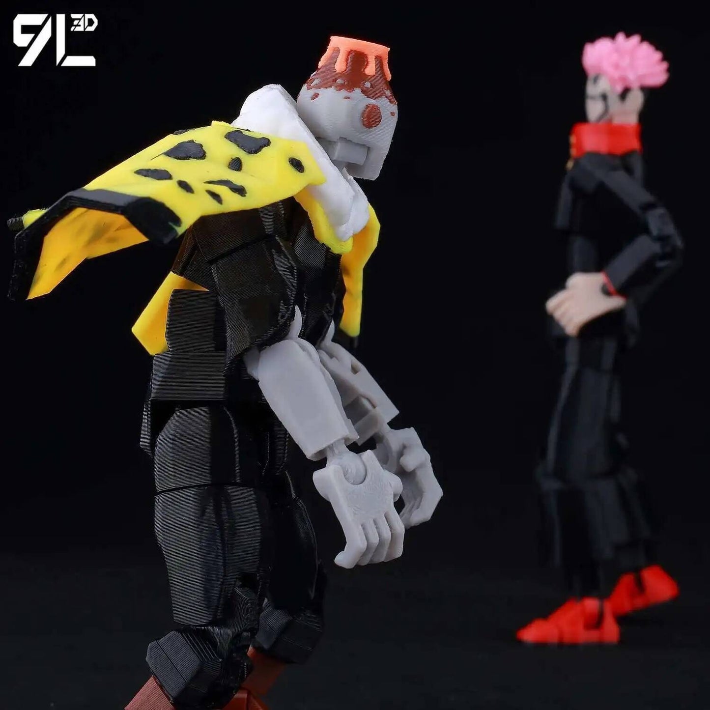 9L3D Anime Impresso Jujutsu Kaisen Sukuna Yuji Yuta Satoru Gojo Bonecos Sorte Dummy 13 Articulados para Modelagem Brinquedos Manequins