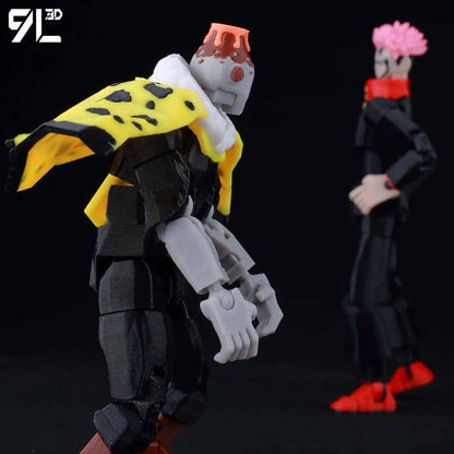 9L3D Anime Impresso Jujutsu Kaisen Sukuna Yuji Yuta Satoru Gojo Bonecos Sorte Dummy 13 Articulados para Modelagem Brinquedos Manequins