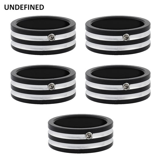 Rear Sprocket Flat Bolt Cover Caps for Harley Softail Fat Boy 1993-2023 Sportster XL 883 1200 Touring Road King Glides Black