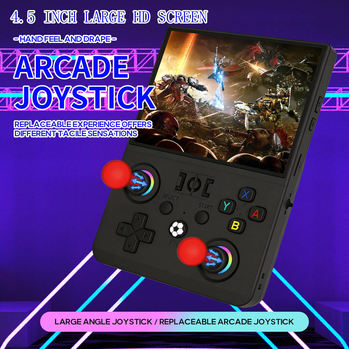 MAX? 2026 Newest  4.5 Inch Retro Handheld Game Console 1024x768 IPS HD Screen Portable Open Source Linux System with 2*Joys