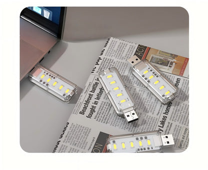 10LEDs USB Touch Dimming Night Light 5V Portable 3000K/6500K Bulb for Bedroom Study PC Laptop Mobile Power Bank Plug in Lighting