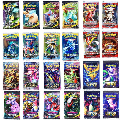 ?Mais Recente 324 Peças Cartas Pokémon Sol & Lua XY Evoluções Caixa de Booster Pokémon Brinquedo de Cartas Colecionáveis para Crianças?