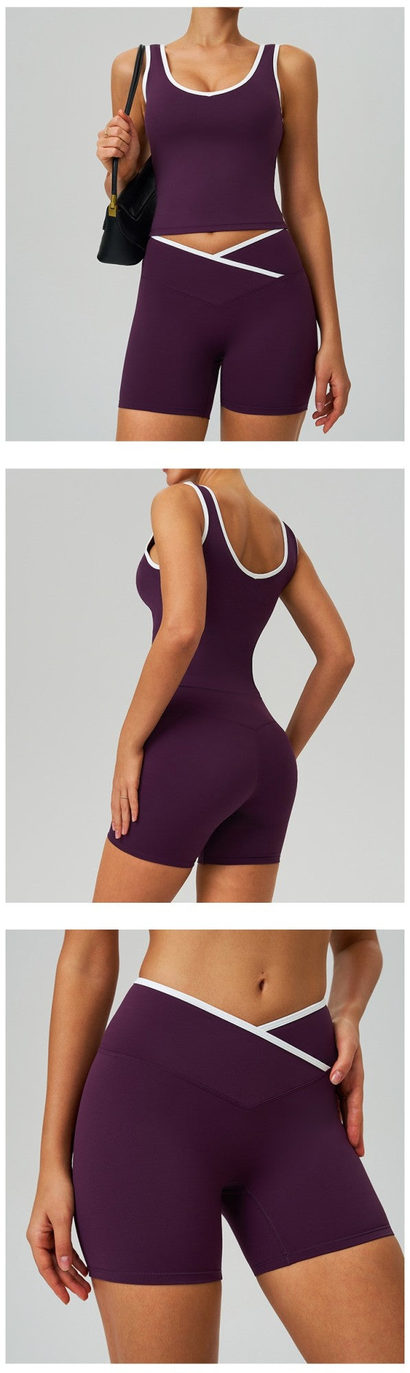 Women Splicing front waist cross Fitness Sport Sports Short High Waist Gym Yoga Short Legging Soft Tight Athletic Comprehensive