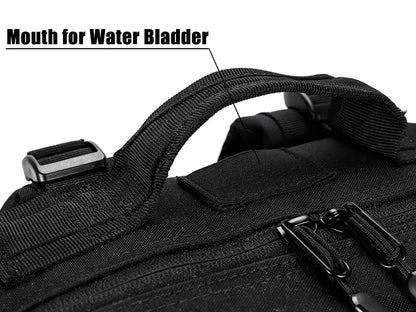 LHI Mochila Tática 45L/35L/25L para Homens e Mulheres, À Prova D'Água, Bolsa de Ginástica para Atletas, Mochila de Viagem para Caminhada ao Ar Livre com Porta-Garrafas