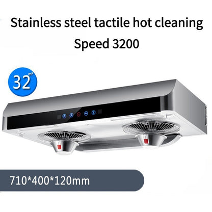Ultrathin Range Hood For Kitchen Top Suction Dual Motor Strong Suction Force Kitchen Ventilator Energy Conservation Wide 710mm