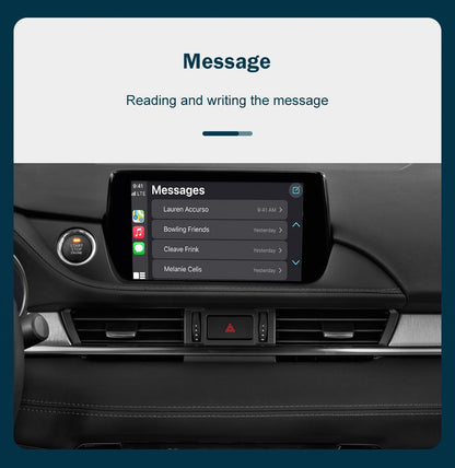Adaptador USB CarPlay e Android Auto com fio para Mazda 6 2 3 CX3 CX5 CX9 MX5 2016-2020 com sistema Mazda Connect