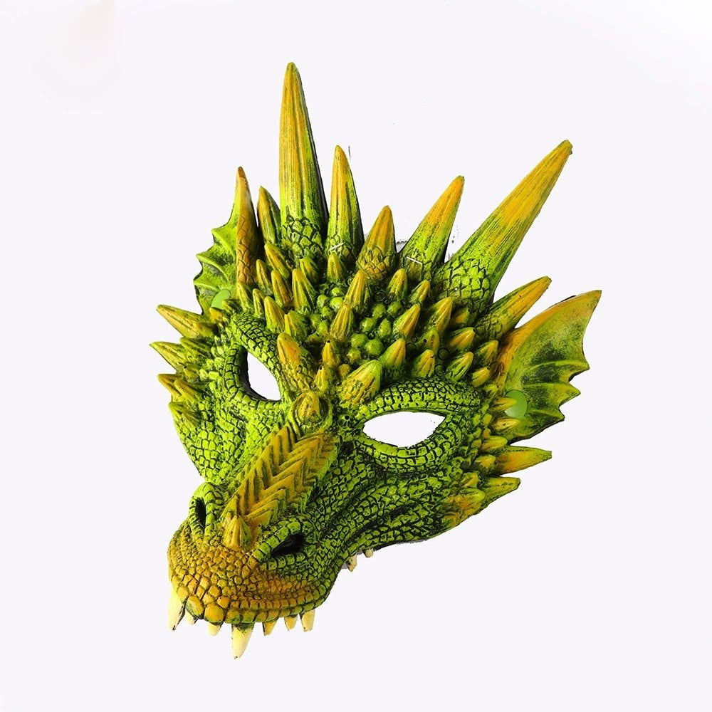 PU Foaming 3D Animal Dragon Mask for Halloween Carnival Party Halloween Dragon Mask Cosplay Dragon Scary Mask Monster Mask