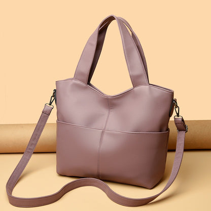 2 Sets Women Handbags Top Quality Pu Leather Luxury Large Capacity Tote Bag Ladies Crossbody Shoulder Bag Purses and HandbagsSac