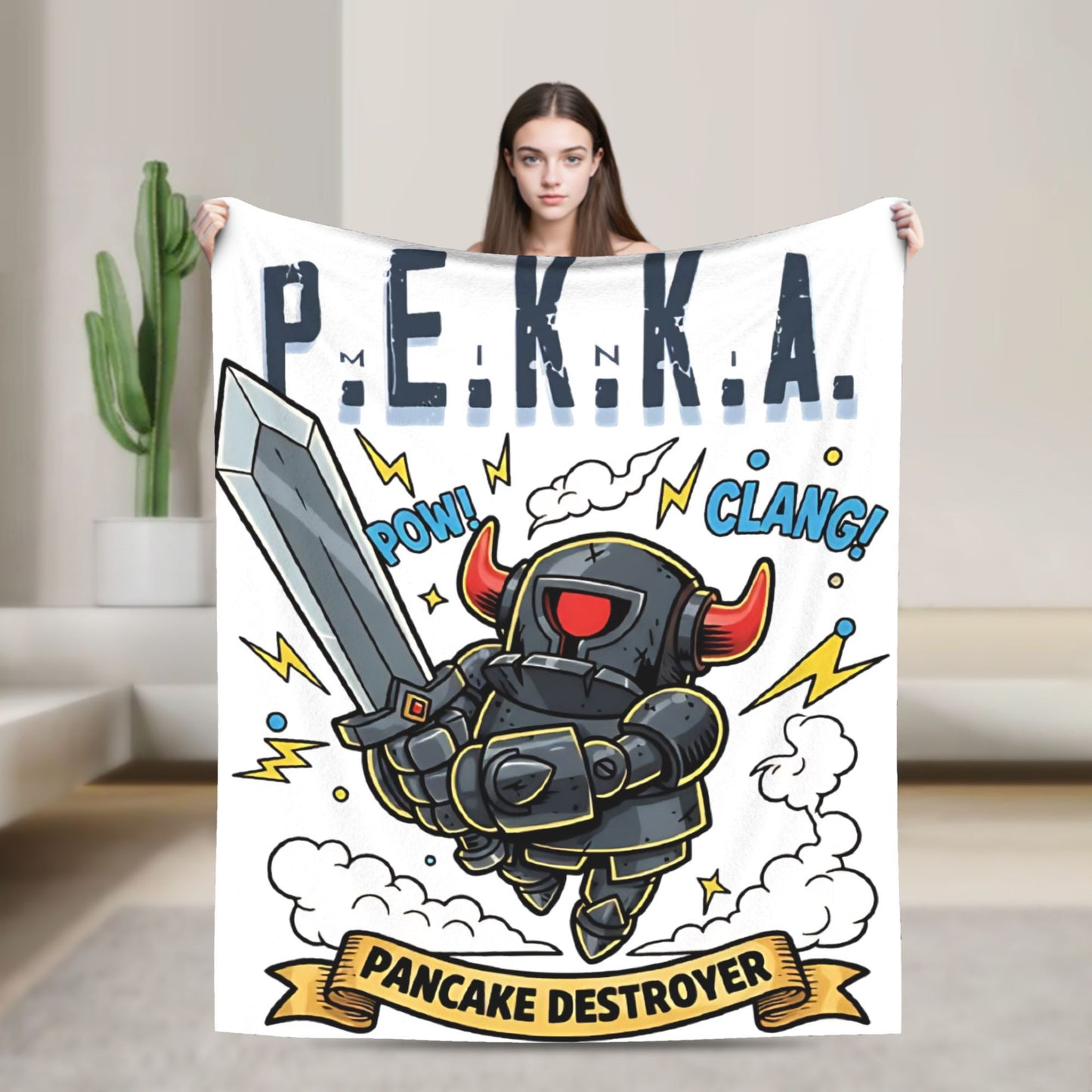 Clashes Royaleds Game Knitted Blanket  Fuzzy Throw Blankets Bed Sofa Portable Soft Warm Bedspreads