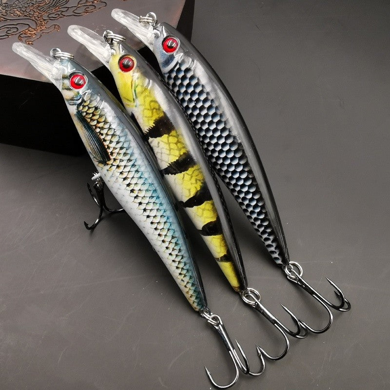 1pc/3pcs 13g Isca de Pesca com Impressão Colorida Sinking Minnow Isca Artificial Legal para Pesca